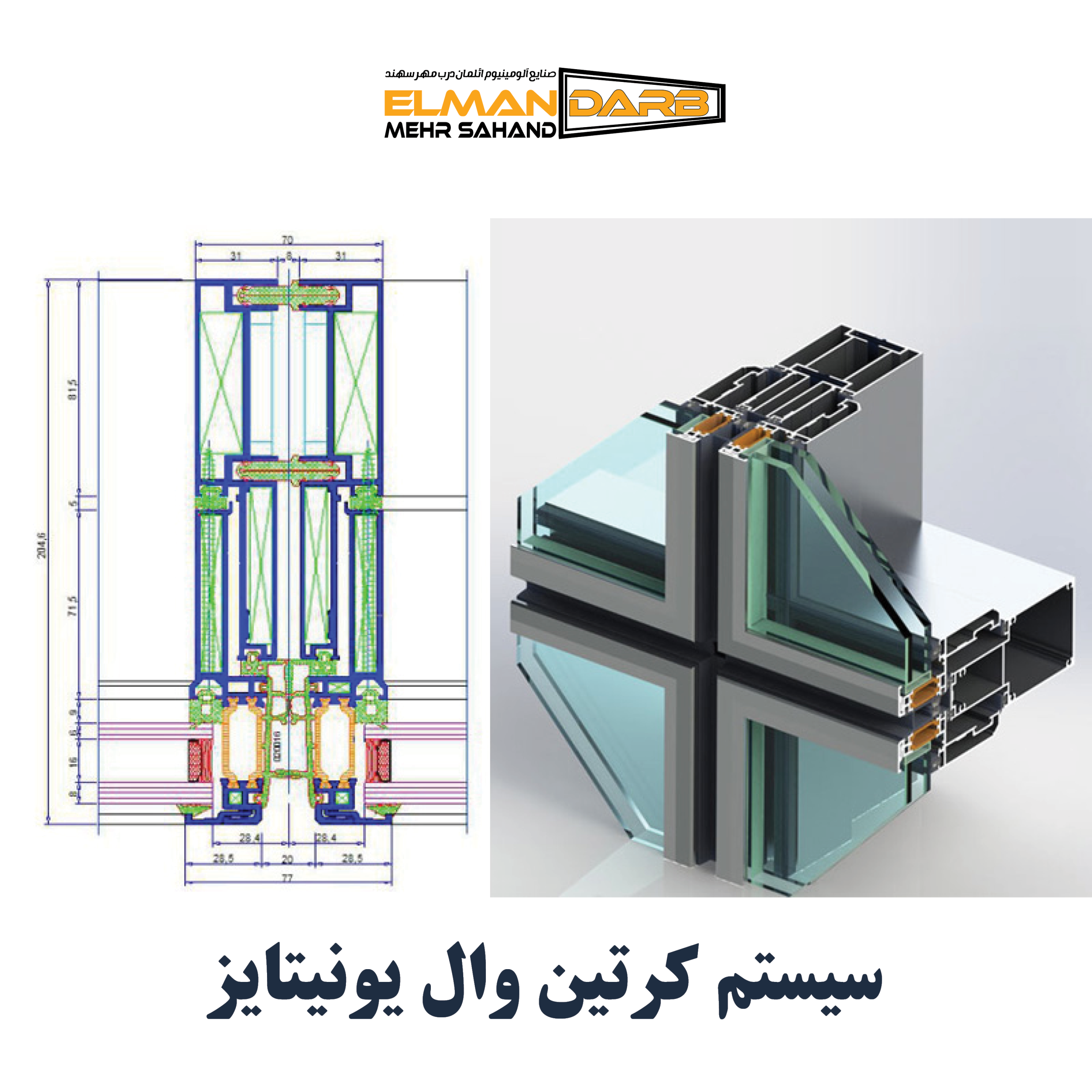 سیستم كرتين وال یونیتایز - تصویر 2