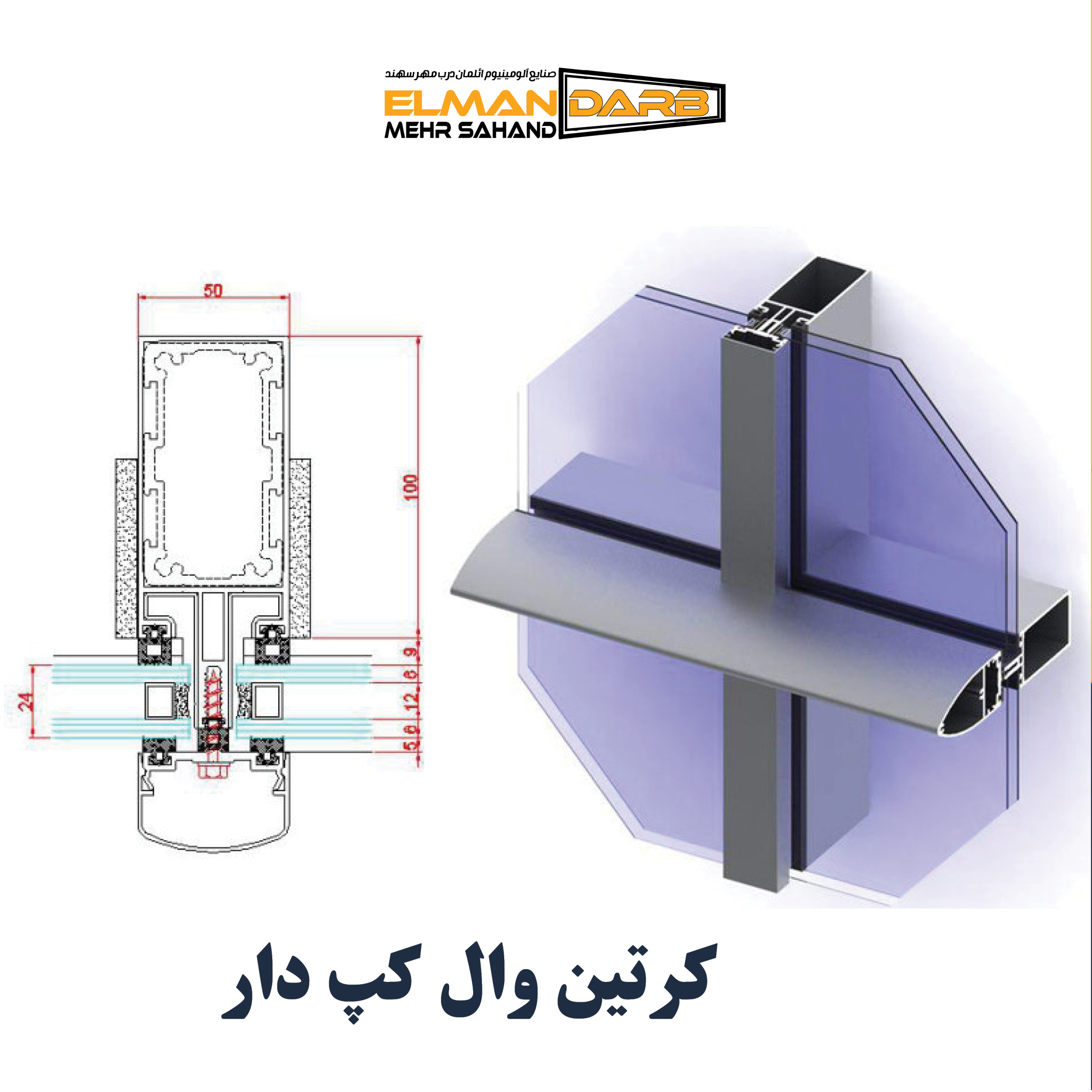 كرتين وال کپ دار - تصویر 2